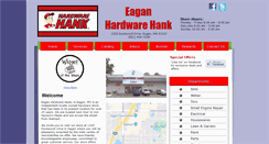 Desktop Screenshot of eaganhardwarehank.com
