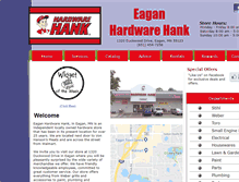 Tablet Screenshot of eaganhardwarehank.com